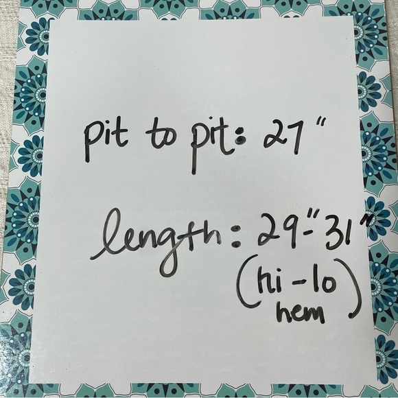 Lane Bryant Knit Tunic Relaxed Fit Hi-Lo Hem Heather Blue W/Metallic Size 22/24 - Picture 14 of 14